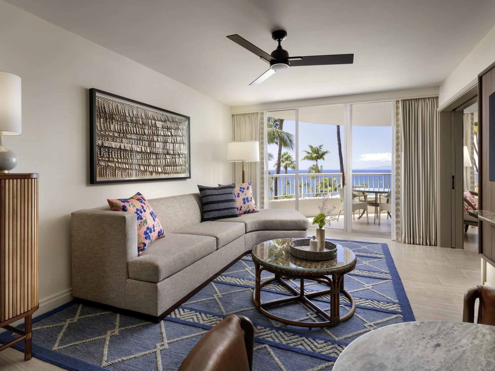 Deluxe Suite Two Double Beds Sofa Bed Ocean View